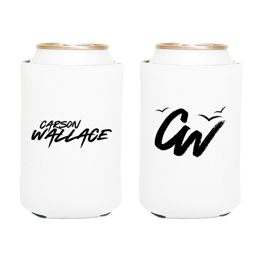 CW Birds Koozie White